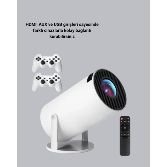 Şömine Efektli Solar Hoparlör Bluetooth 5.3 Radyo AUX USB TF Destekli