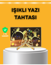 Masaüstü ve Duvara Monte Edilebilir LED Işıklı Yazı Panosu