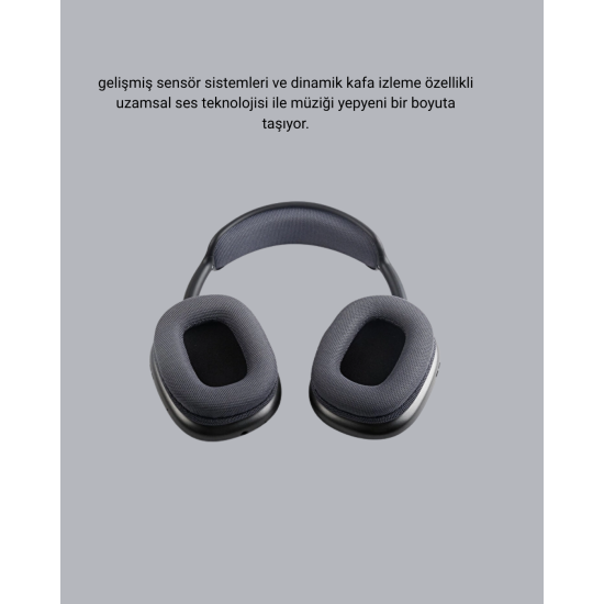 P9 Pro Plus Bluetooth Kulak Üstü Kulaklık – H1 Çipli, Aktif Gürültü Engelleme, Uzamsal Ses Desteği P9 Pro Plus Bluetooth Kulak Üstü Kulaklık – H1 Çipli, Aktif Gürültü Engelleme, Uzamsal Ses Desteği