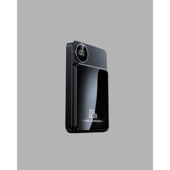 Manyetik Powerbank 15W Wireless Hızlı Şarj LED Ekranlı