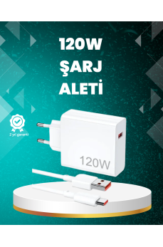 120 Watt Güçlü Hızlı Şarj Adaptörü Huawei P30 P40 Mate 20 Pro Uyumlu