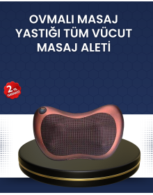 Isıtma Özellikli Derin Yoğurma Masaj Yastığı Priz & Çakmak Girişli