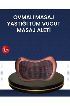 Isıtma Özellikli Derin Yoğurma Masaj Yastığı Priz & Çakmak Girişli