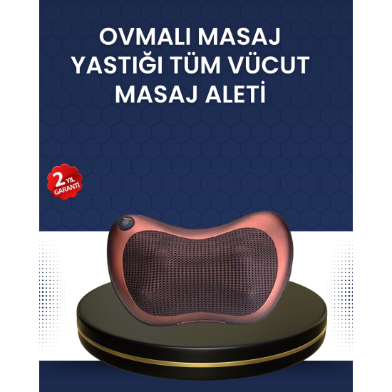 Isıtma Özellikli Derin Yoğurma Masaj Yastığı Priz & Çakmak Girişli Isıtma Özellikli Derin Yoğurma Masaj Yastığı Priz & Çakmak Girişli
