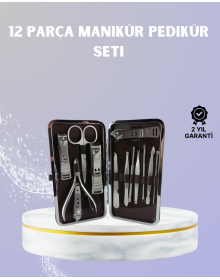 Seyahat İçin Taşınabilir Deri Çantalı Bakım Seti