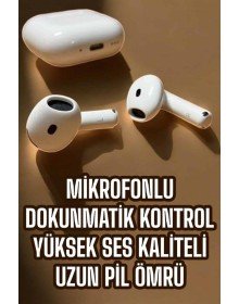4.Nesil Kaliteli TWS Android ve İOS Uyumlu Mikrofonlu Kulaklık
