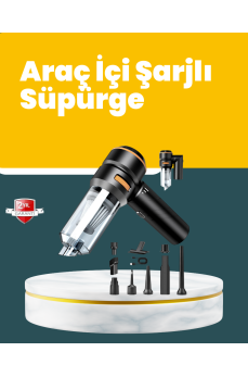 Araç İçi Derinlemesine Temizlik İçin Kompakt ve Ergonomik El Süpürgesi