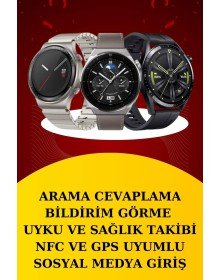 Dijital Göstergeli Bluetooth Kulaklık ve Bildirim Görebilen Akıllı Saat Alarm ve Titreşim