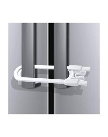 4 Adet Çocuk Koruma Kilidi - Slide Dolap Çekmece Kilidi Sürgülü Kilit