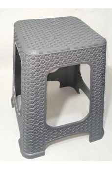 4 Adet Küçük GRİ Tabure Kir Tutmaz 30 cm Hasır Örgü Uygun Alt Kuşaklı Sağlam Dizayn 4 Adet Küçük GRİ Tabure Kir Tutmaz 30 cm Hasır Örgü Uygun Alt Kuşaklı Sağlam Dizayn