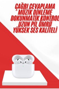 4.Nesil Bluetooth Kulaklık Yüksek Ses Kaliteli Dokunmatik Kontrol Özellikli