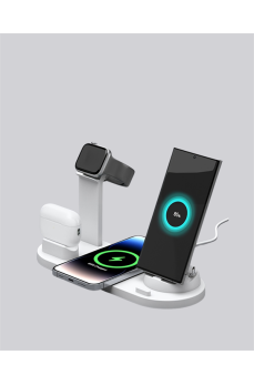 iPhone, Apple Watch ve AirPods ile Uyumlu 4'ü 1 Arada Şarj Ünitesi – Tüm Apple Cihazları Tek Noktada