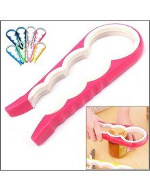 4 Fonksiyonlu Plastik -Silikon Şişe Kavanoz Kapağı Açma Aparatı