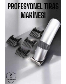 4 Taraklı Taşınabilir Profesyonel Saç ve Sakal Kesme Tıraş Makinesi