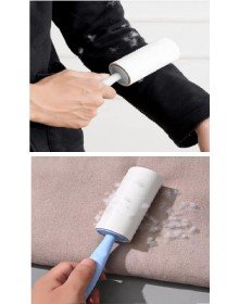 4 Yedekli Tüy Toplama Rulosu 240 Yaprak Evcil Hayvan Elbise Yatak Tüy Saç Toplayıcı