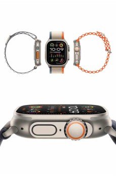 49mm Akıllı Saat Amoled Ekranlı Kadın Erkek Kol Saati Plastik Kordon