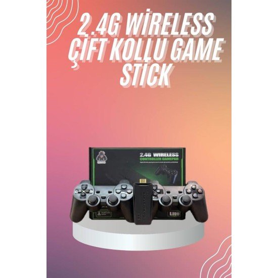 4k Game Stick Oyun Konsolu 2.4g Kablosuz Çift Kol Nostaljik Oyunlar 4k Game Stick Oyun Konsolu 2.4g Kablosuz Çift Kol Nostaljik Oyunlar