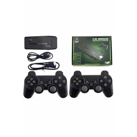 4k Game Stick Oyun Konsolu 2.4g Kablosuz Çift Kol Nostaljik Oyunlar 4k Game Stick Oyun Konsolu 2.4g Kablosuz Çift Kol Nostaljik Oyunlar