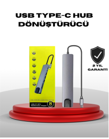 4K HDMI Çıkışlı, Gigabit Ethernet'li USB‑C Çoklu Port Hub