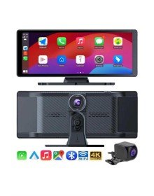 4K Ultra Araç İçi Ön ve Arka Kameralı Ekran HD 2 Kameralı Torpido Üstü Araç Multimedya