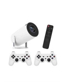 4K Wireless Çift Kollu Kumandalı Oyun Projeksiyonu Retro Video Oyunu