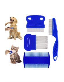 4'lü Bit Evcil Hayvan Tarak Seti Kedi Köpek Bit Tarak Seti Pire Tarağı