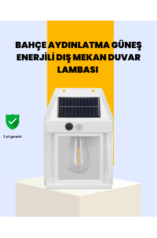 Sensörlü Solar Led Dış Duvar Aydınlatma