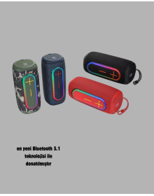 Yeni Nesil Bluetooth 5.1 Hoparlör – Güçlü Ses, Hızlı Bağlantı, Uzun Pil Ömrü