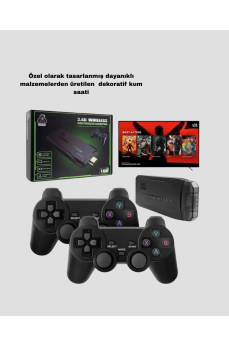 20000 Oyunlu 4K Retro Game Stick – Kablosuz Çift Kollu Atari Konsolu