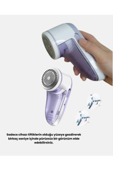 USB Şarjlı Tiftik Temizleyici – Kolay Temizlenen Hazne ve Bıçak, Taşınabilir