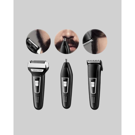 İnsua 3’lü Tıraş Makinesi – 3 Farklı Kesim Başlığı, Güçlü Motor, 60 Dakika Kullanım