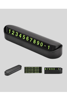 Çevirmeli Araç İçi Park Numaratörü – Alüminyum Gri, Kolay Montaj ve Net Görünüm