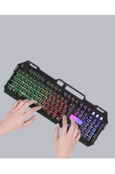 RGB Aydınlatmalı Klavye Mouse Seti – USB Bağlantılı, Türkçe Q, Ayarlanabilir DPI, Ergonomik Yapı