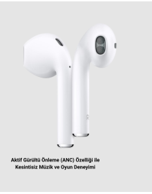 Aktif Gürültü Önlemeli RGB Işıklı Kablosuz Kulak Üstü Kulaklık