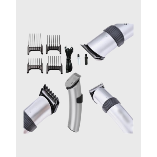Şarjlı Saç ve Sakal Kesme Makinesi – Paslanmaz Çelik Bıçak, Ayarlanabilir Başlık