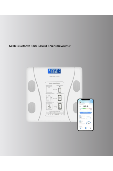 Akıllı Bluetooth Tartı – 8 Farklı Ölçüm Verisi, Otomatik Kişi Tanıma