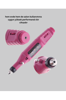 Profesyonel Tırnak Manikür Aleti – Şarjlı, Ayarlanabilir Hız, Düşük Titreşim ve Sessiz Motor Teknolojisi