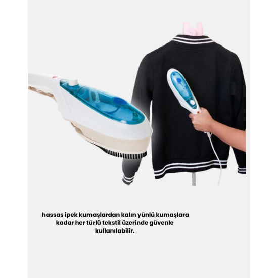1500W Buharlı El Seyahat Ütüsü – Kompakt, Taşınabilir, Her Kumaşa Uygun