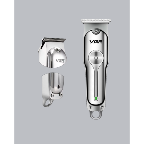 Profesyonel Gümüş Şarjlı Tıraş Makinesi – 3 Başlık, 120 Dakika Kullanım Süresi, Kompakt ve Hafif Tasarım