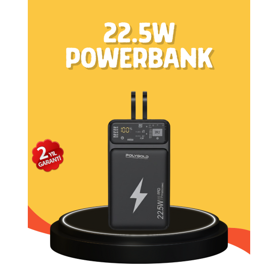 Powerbank 10000 mAh Dijital Göstergeli Taşınabilir