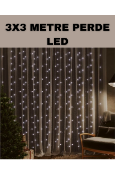 3x3 LED Şelale Perde Işık Kutlama ve Dekor Aydınlatması