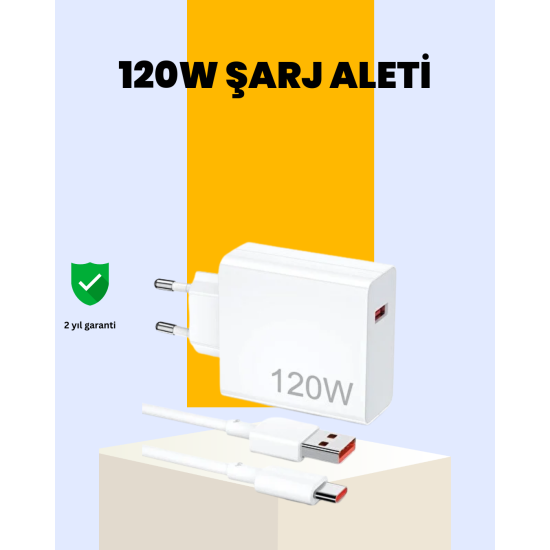 120 Watt Type C Hızlı Şarj Cihazı Oppo Reno 4 5 6 Uyumlu