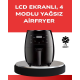 Büyük Boy 6 Litre Airfryer 2400W Sesli Uyarı LCD Ekran Büyük Boy 6 Litre Airfryer 2400W Sesli Uyarı LCD Ekran