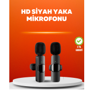 Çift Mikrofonlu Kablosuz Kayıt Seti iPhone Uyumlu Mini Mikrofon
