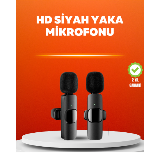 Çift Mikrofonlu Kablosuz Kayıt Seti iPhone Uyumlu Mini Mikrofon Çift Mikrofonlu Kablosuz Kayıt Seti iPhone Uyumlu Mini Mikrofon