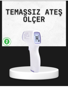 Temassız Termometre Hızlı Ölçüm Güvenli Dijital Ateş Ölçer