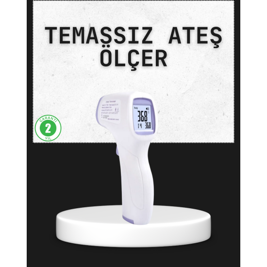 Temassız Termometre Hızlı Ölçüm Güvenli Dijital Ateş Ölçer