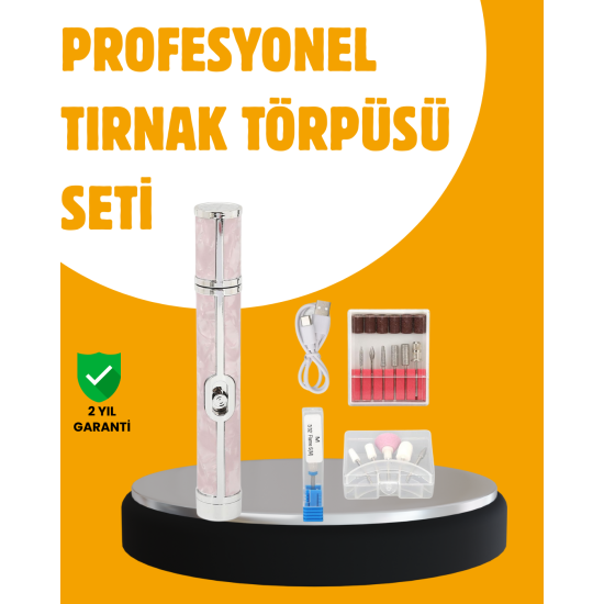 Ergonomik Saplı 20.000 RPM Hız Kontrollü Manikür Pedikür Makinesi