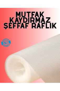 Eva malzemeden kaydırmaz şeffaf raflık buzdolabı kaplaması