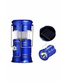 Büyük Boy Güneş Enerjili Kamp Feneri Işıldak Lamba USB Şarjlı